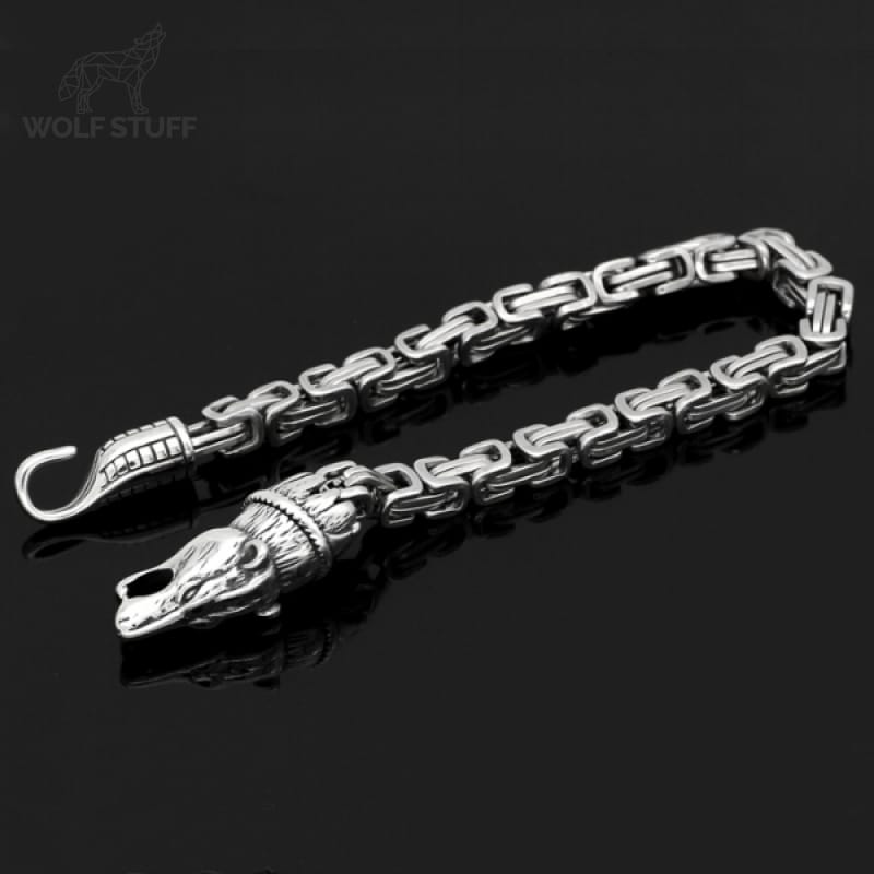 Viking Bracelet Wolf Head
