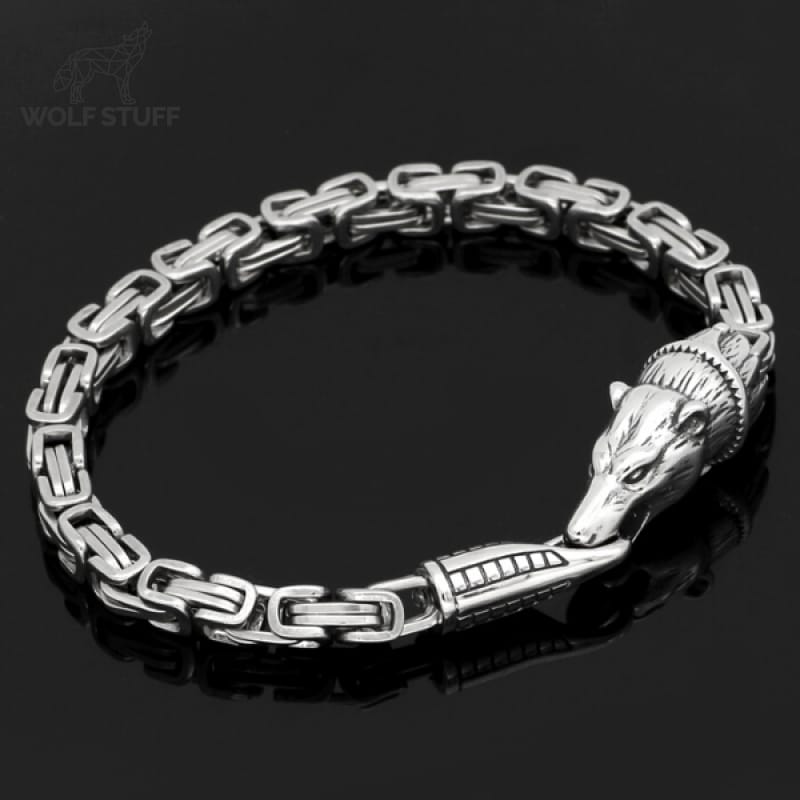 Viking Bracelet Wolf Head