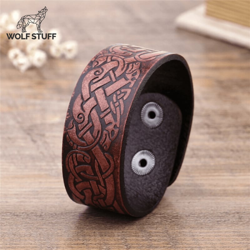 Viking Leather Bracelet