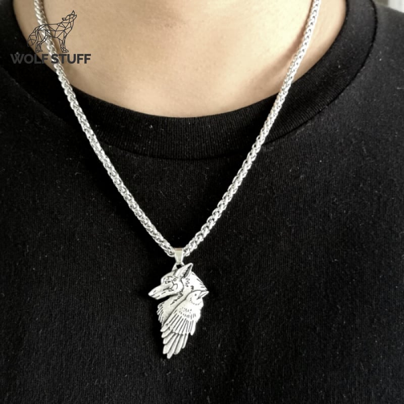 Viking Raven Necklace