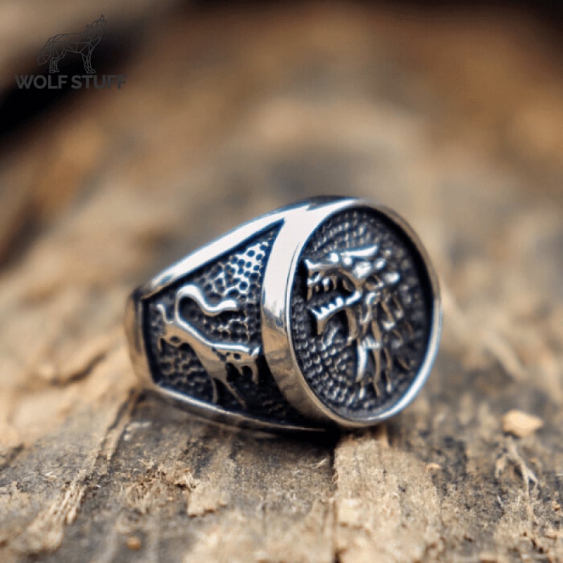 Viking Wolf Ring