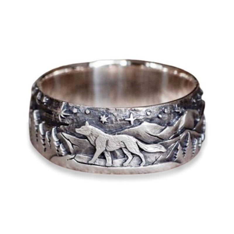 Vintage Wolf Ring