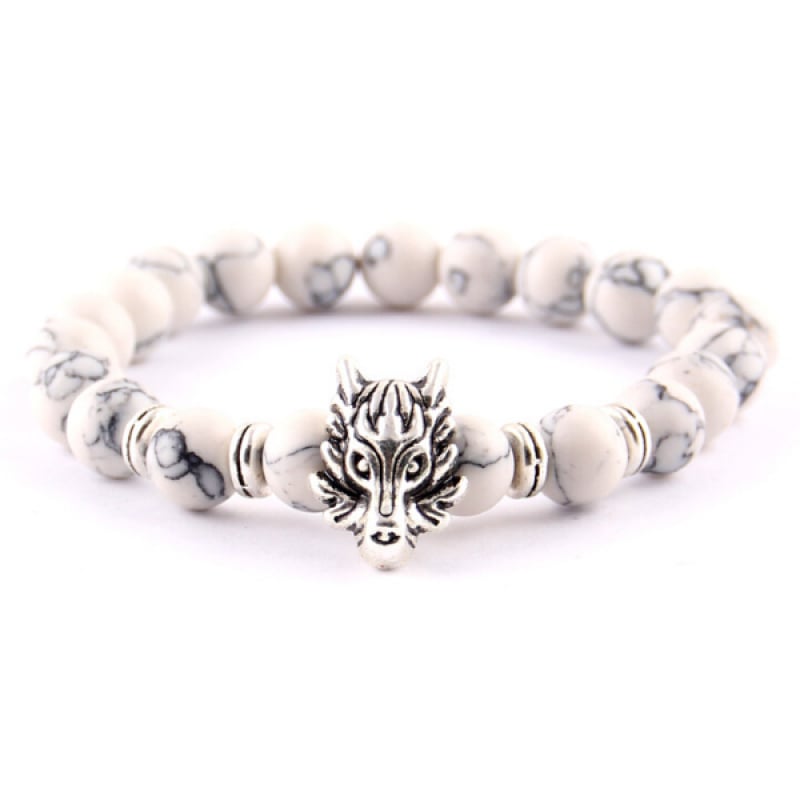 White Bead Bracelet