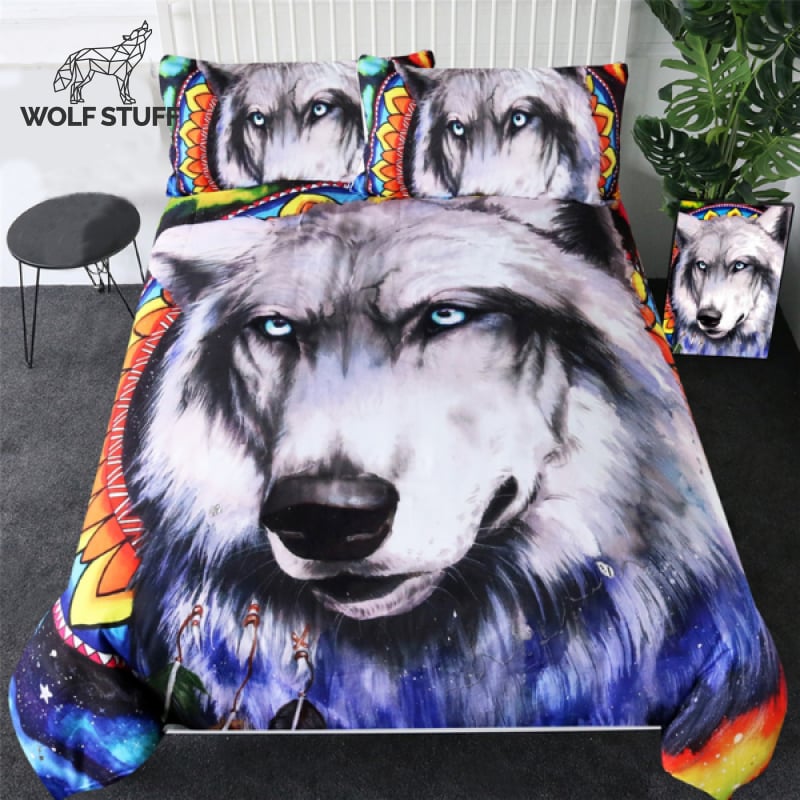 White Wolf Bedding Set