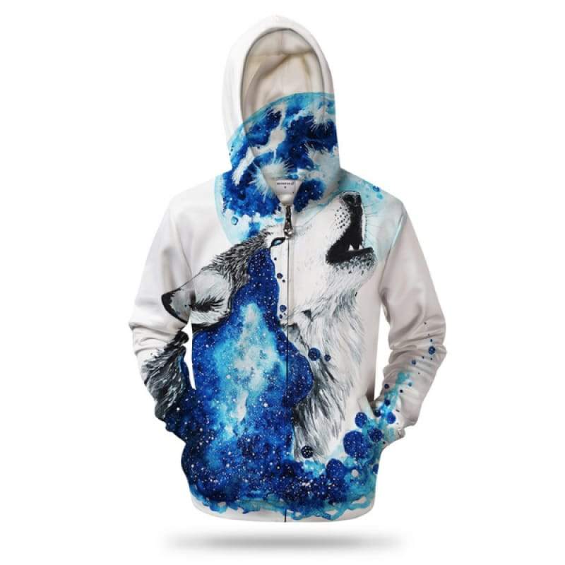 White wolf jacket