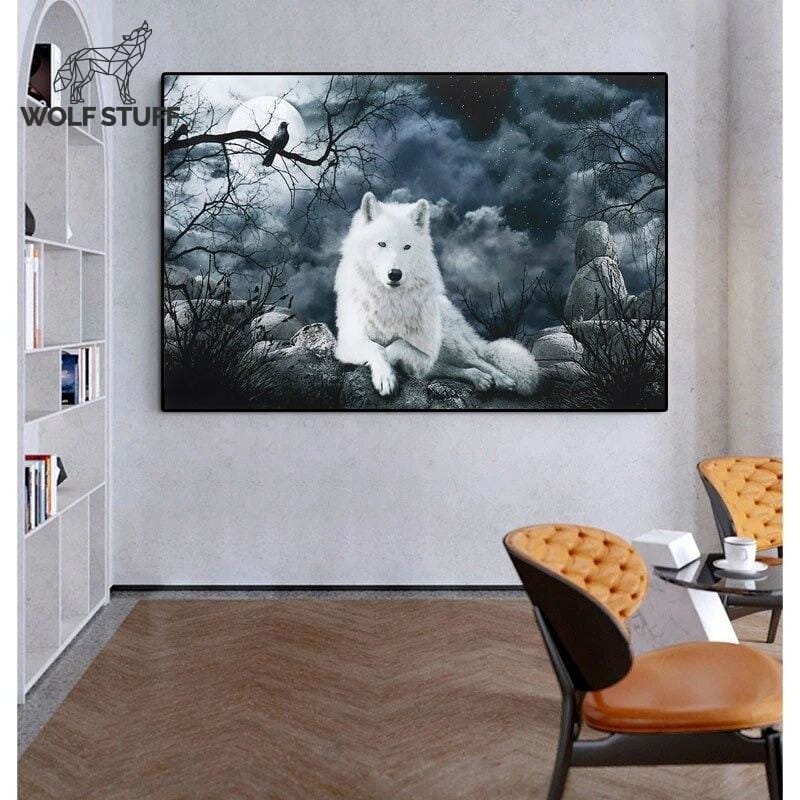 White wolf poster