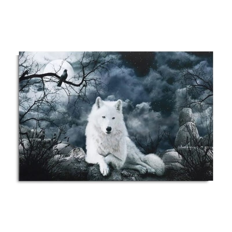 White wolf poster