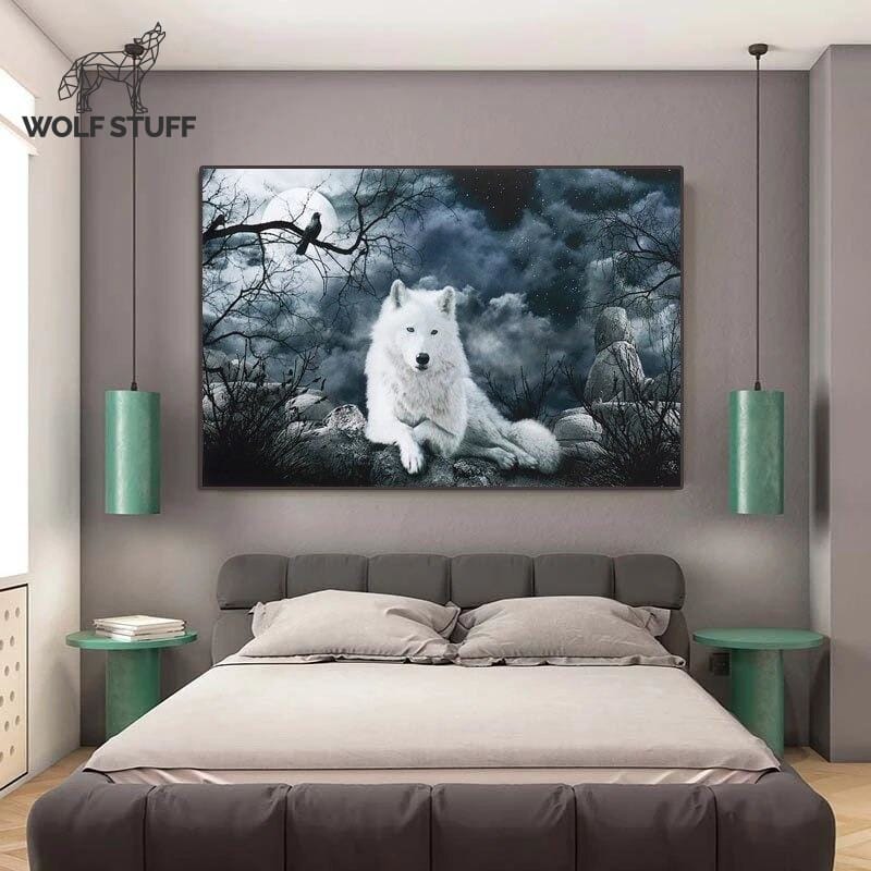White wolf poster