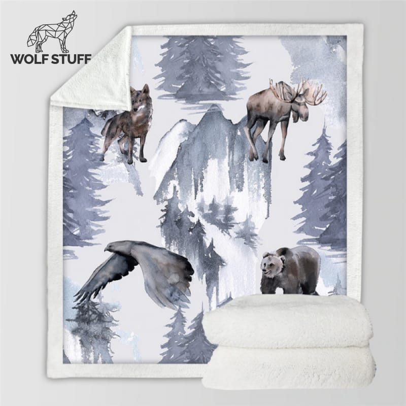 Wild Animal Throw Blankets