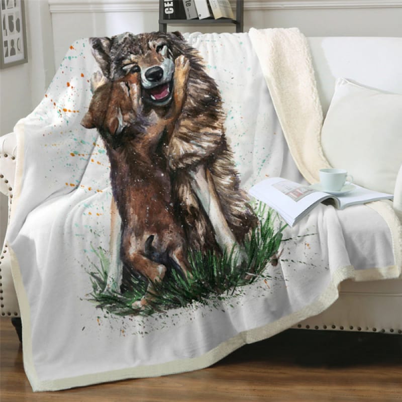 Wolf Baby Blanket Wolf Stuff