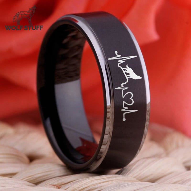 Wolf Band Ring