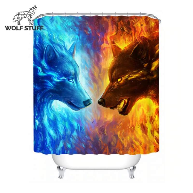 Wolf bathroom set