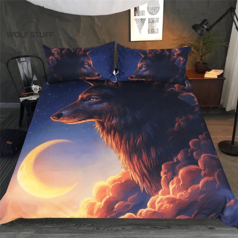 Wolf Bed Set King