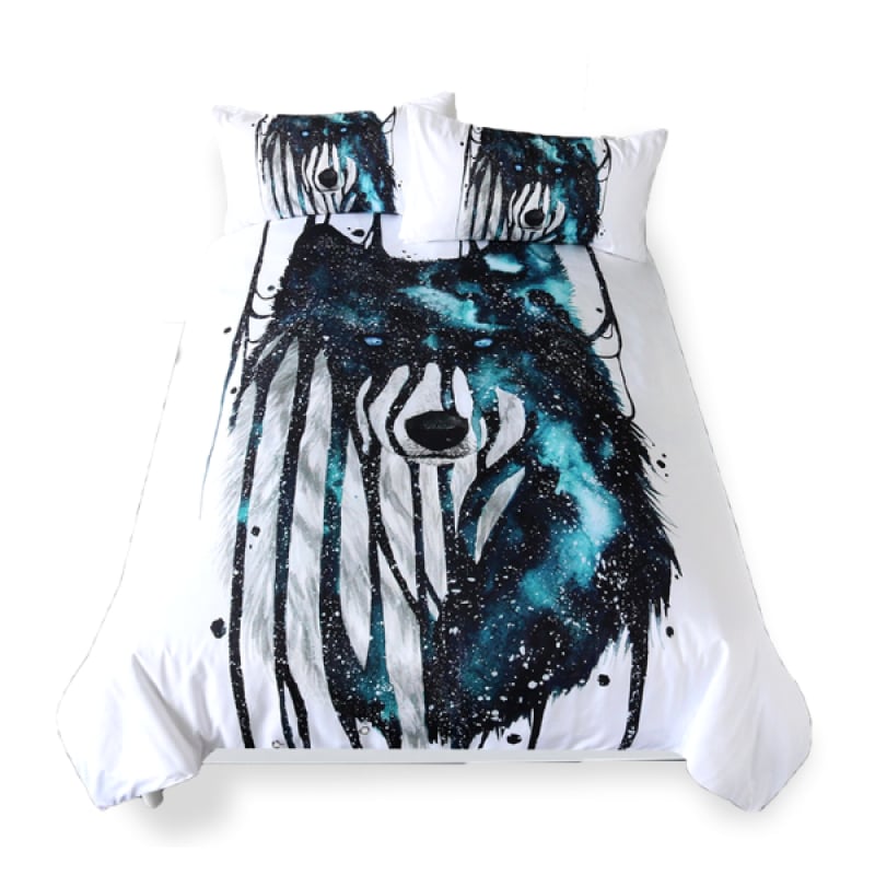 Wolf Bed Set Queen