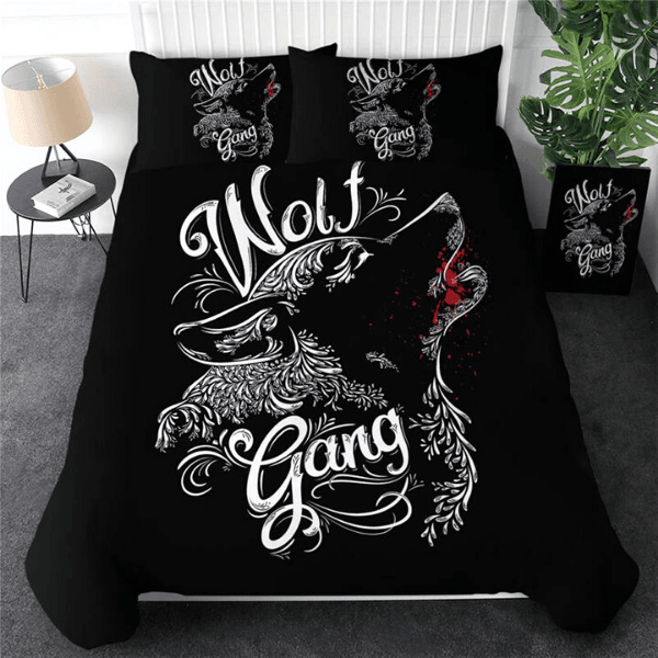 Wolf Bedding Double