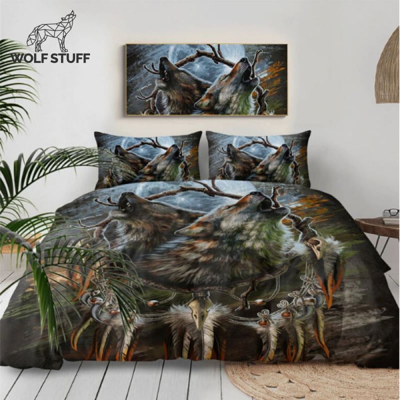 Wolf Bedding Set Twin