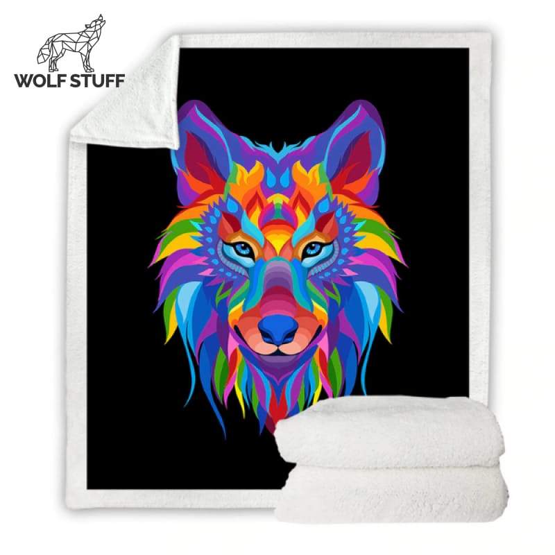 Wolf blanket bedding