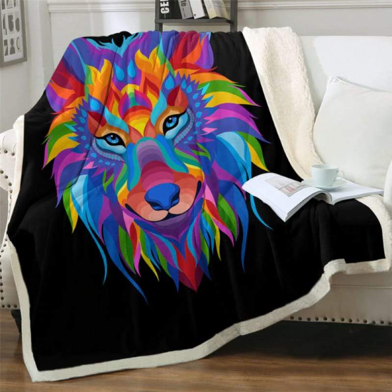Wolf blanket bedding