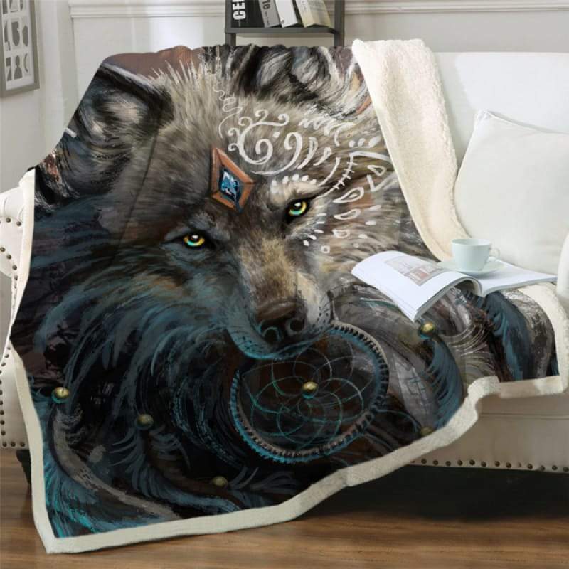 Wolf blanket queen size