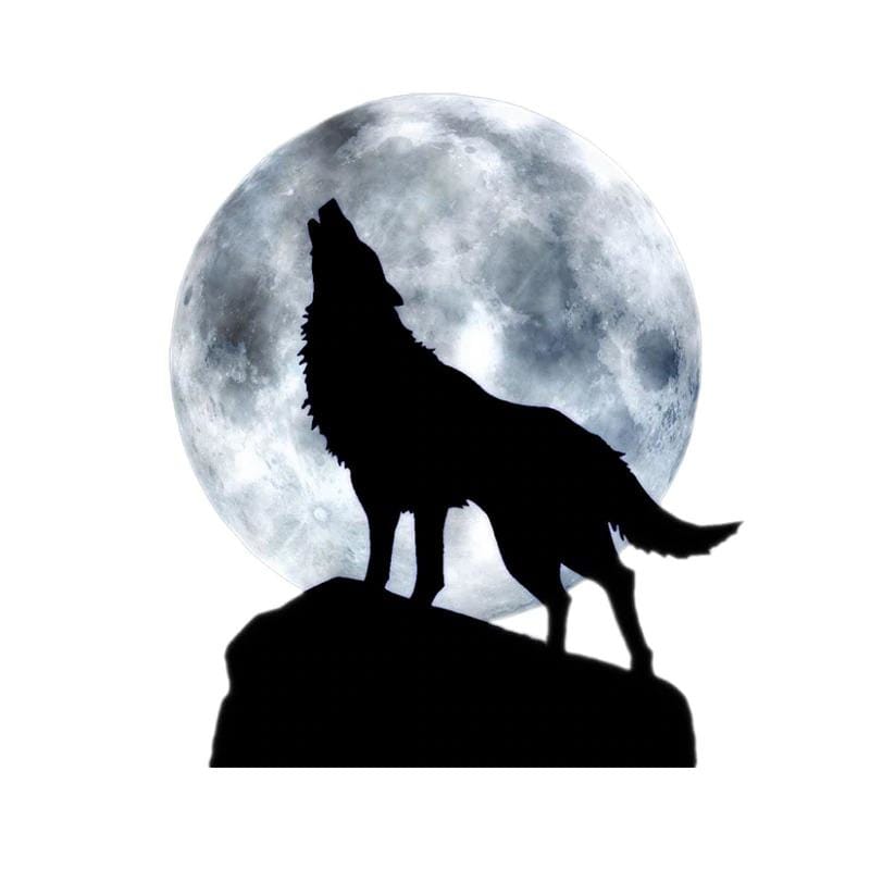 Wolf car decal