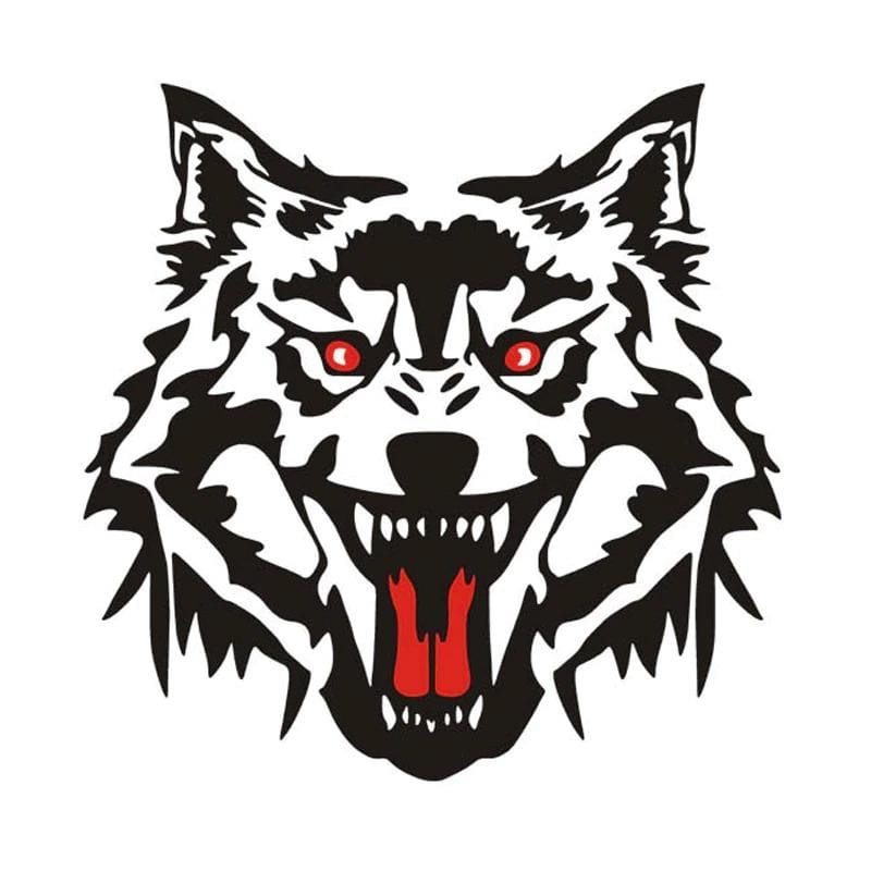 Wolf car decal