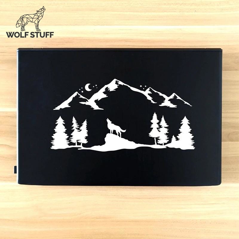 Wolf car window decals