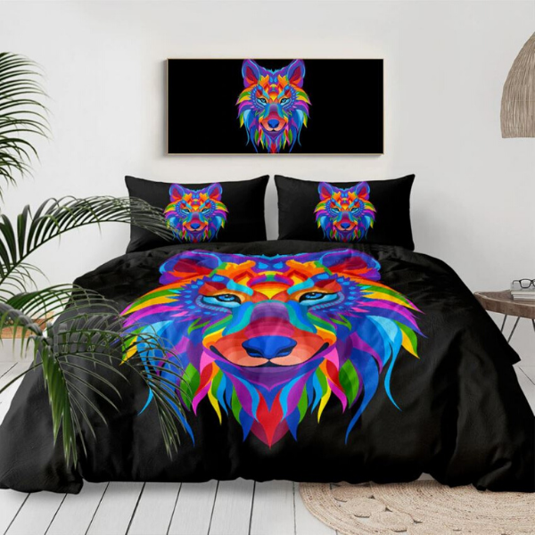 Wolf comforter set