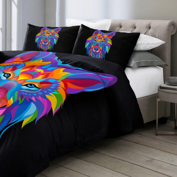 Wolf comforter set