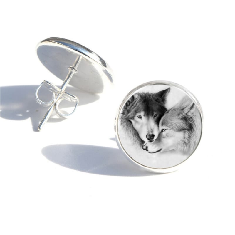 Wolf Couple Earrings