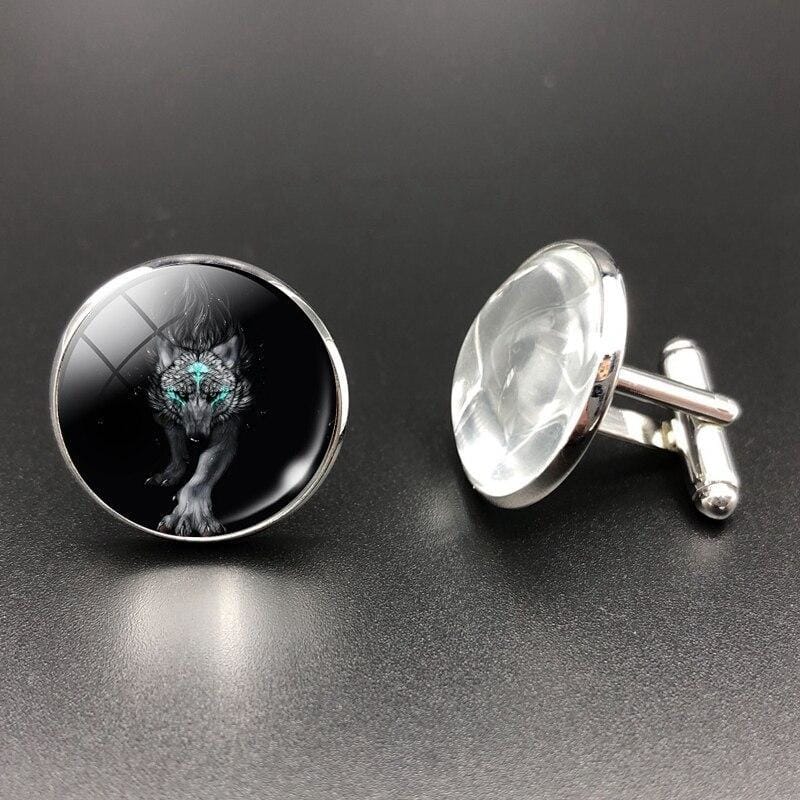Wolf cufflinks uk