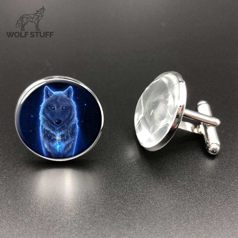 Wolf cufflinks uk