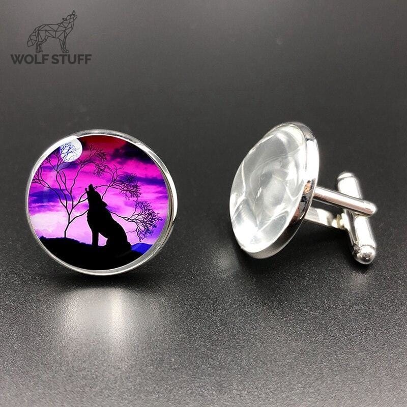 Wolf cufflinks uk