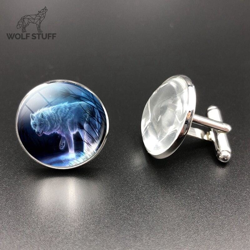 Wolf cufflinks uk
