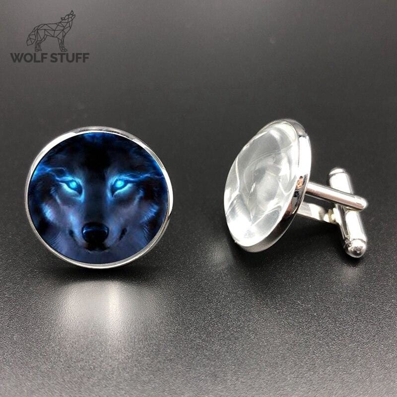 Wolf cufflinks uk