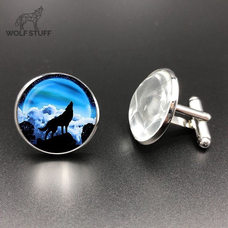 Wolf cufflinks uk