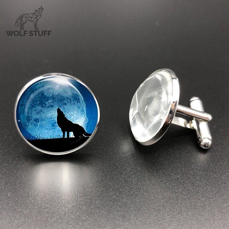 Wolf cufflinks uk