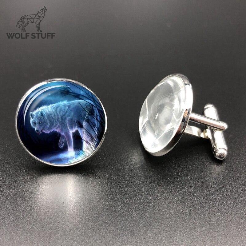 Wolf cufflinks uk