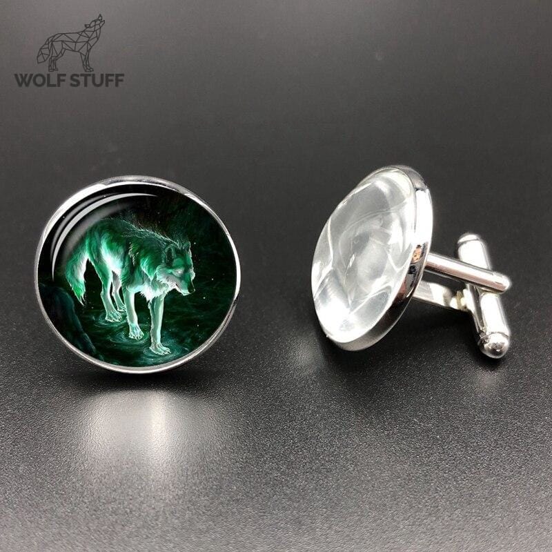 Wolf cufflinks uk