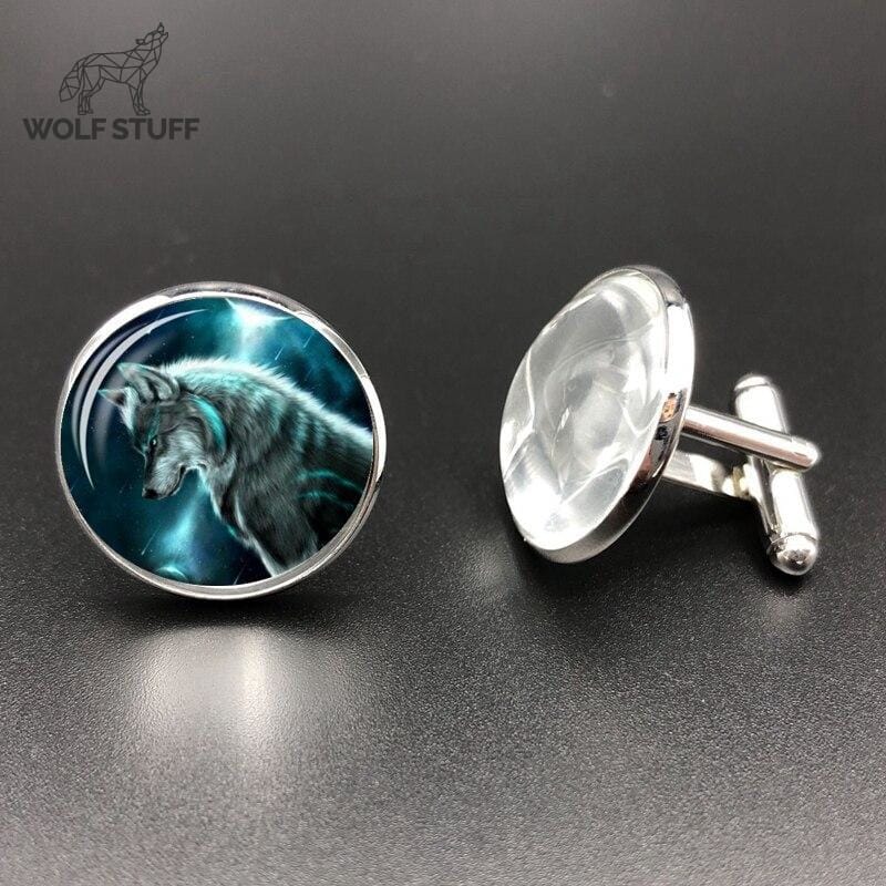 Wolf cufflinks uk