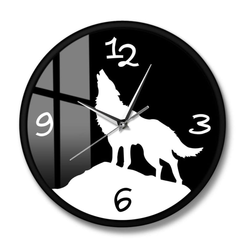Wolf Designs Wall Clock