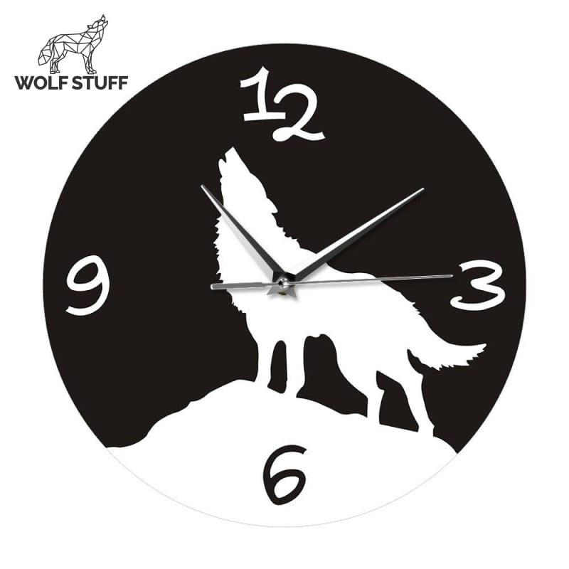 Wolf Designs Wall Clock