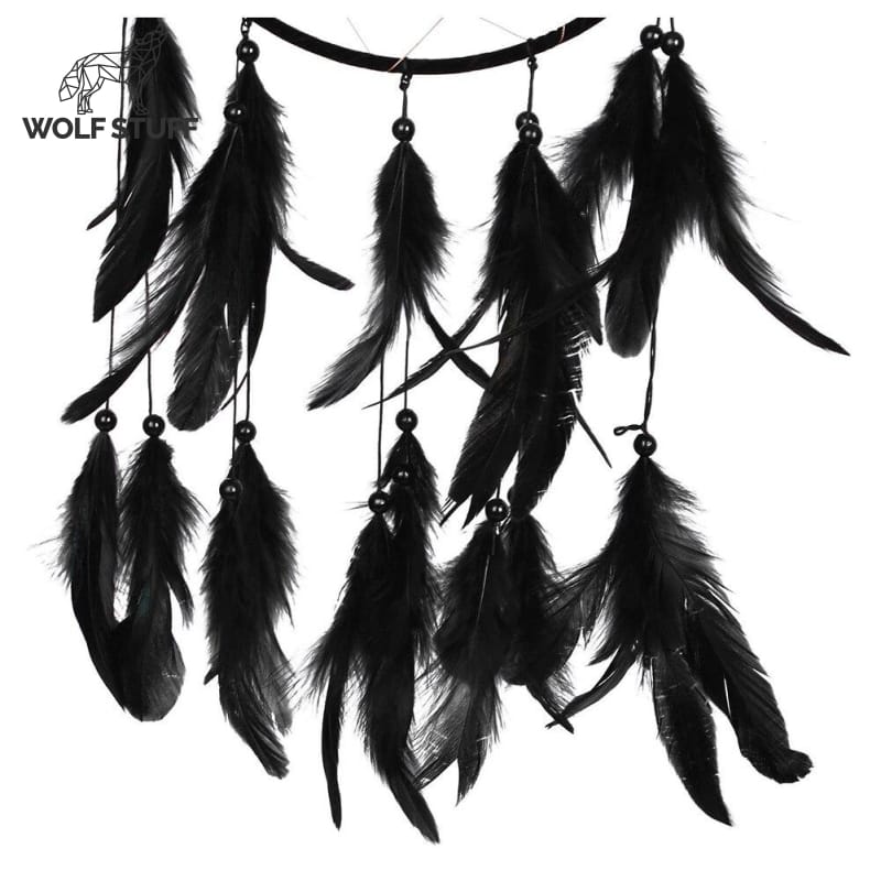 Wolf dream catcher silhouette