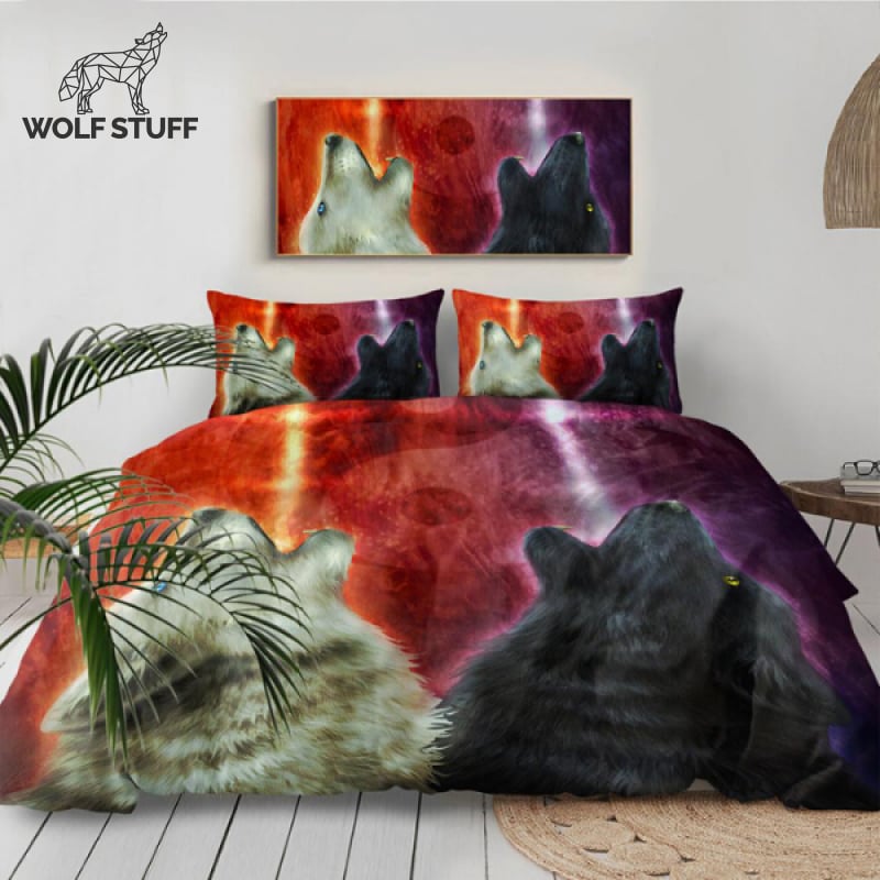 Wolf duvet cover set