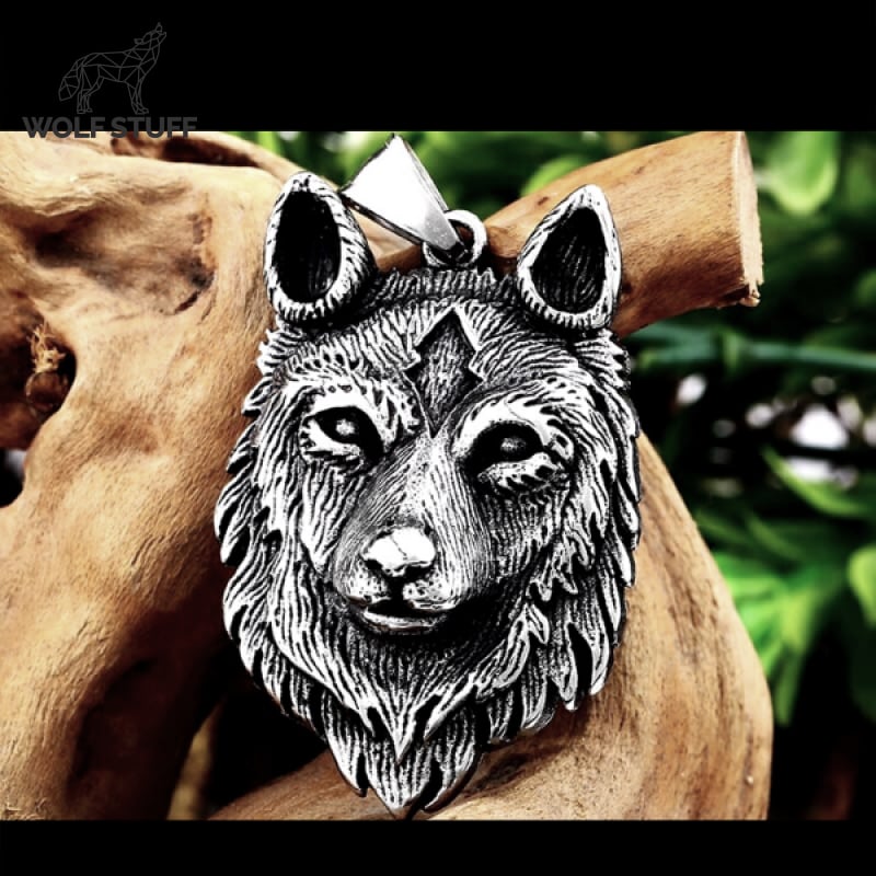 Wolf Face Pendant