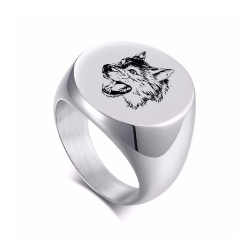 Wolf Face Ring