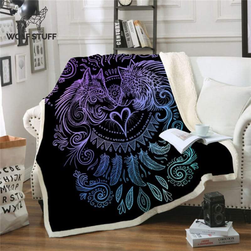Wolf fleece blanket Uk