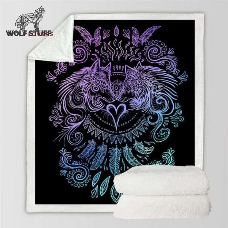 Wolf fleece blanket Uk