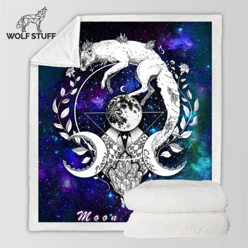 Wolf Galaxy Blanket