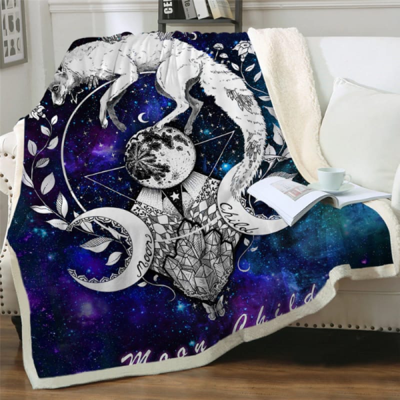 Wolf Galaxy Blanket