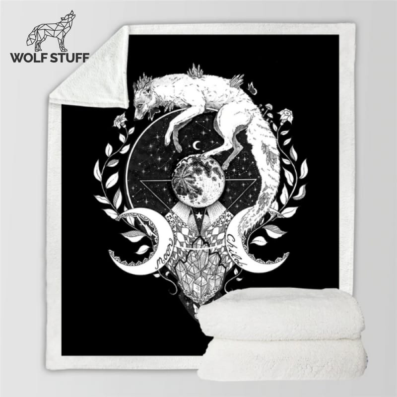 Wolf Galaxy Blanket